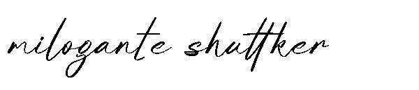 milogante shuttker字体