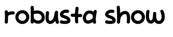 robusta show字体