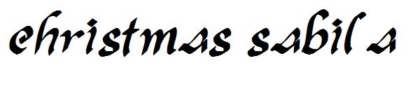 christmas sabila字体