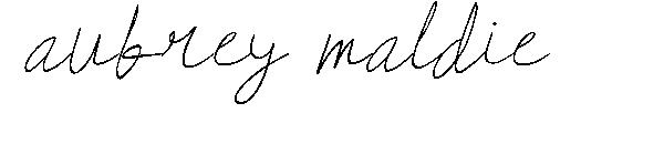 aubrey maldie字体