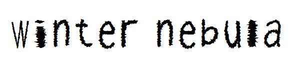 winter nebula字体
