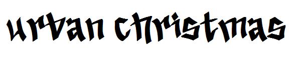 urban christmas字体