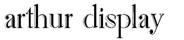 arthur display字体