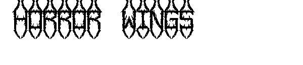 horror wings字体