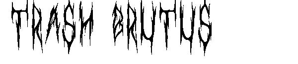 trash brutus字体