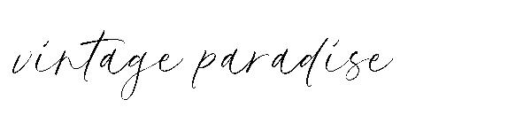 vintage paradise字体