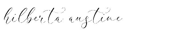 hilberta austine字体