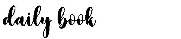 daily book字体