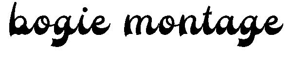 bogie montage字体