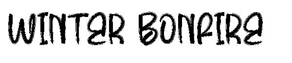 winter bonfire字体
