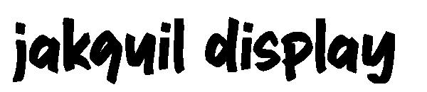 jakquil display字体