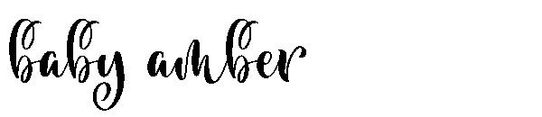 baby amber字体