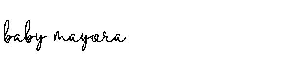 baby mayora字体