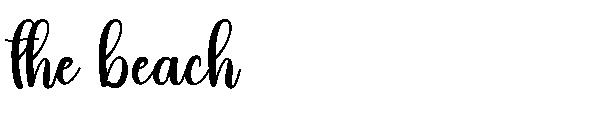 the beach字体