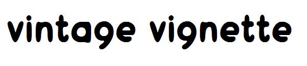 vintage vignette字体