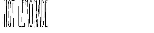 hot lemonade字体