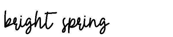 bright spring字体