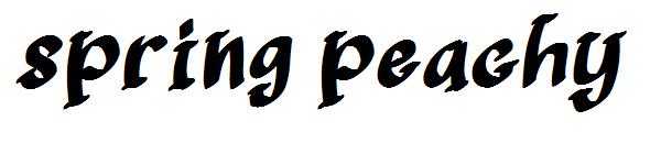 spring peachy字体