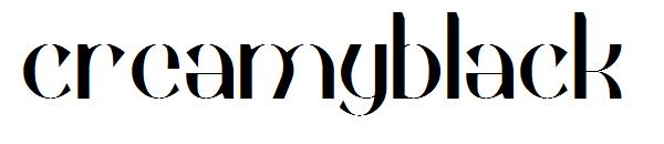 Creamyblack字体