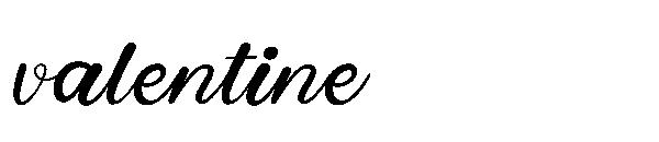 Valentine字体