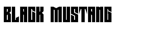 Black mustang字体