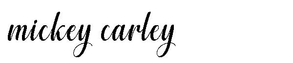 Mickey carley字体