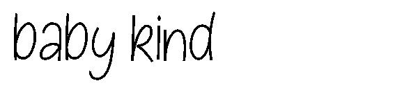 baby kind字体
