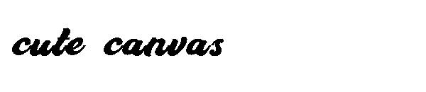 cute canvas字体