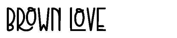 brown love字体