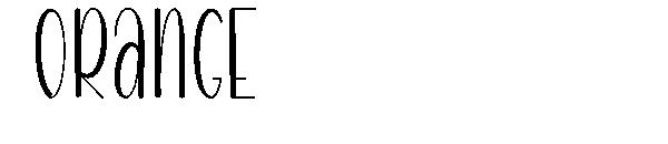orange字体