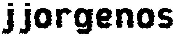 j jorgenos字体