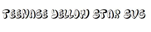 teenage yellow star svg字体