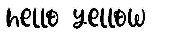 hello yellow字体