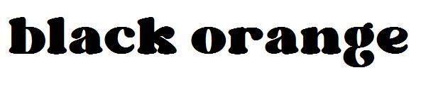 black orange字体