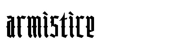 armistice字体