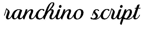 ranchino script字体