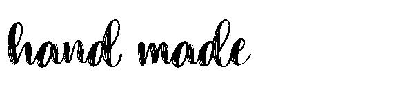 hand made字体