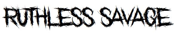 ruthless savage字体