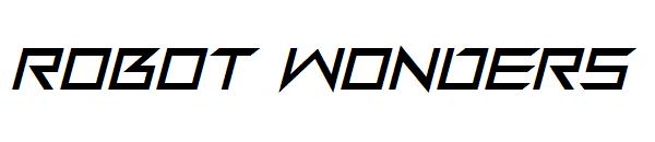 robot wonders字体