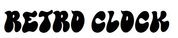 retro clock字体