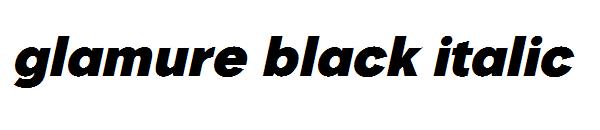 glamure black italic字体