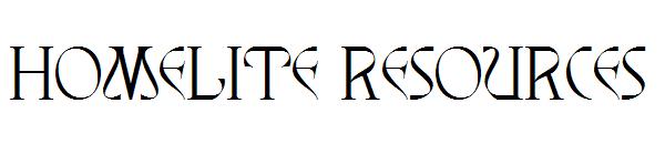 homelite resources字体
