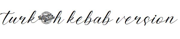 turkish kebab version字体