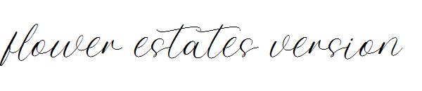flower estates version字体