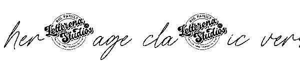 heritage classic version字体
