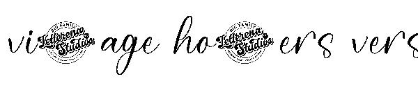 vintage hosters version字体