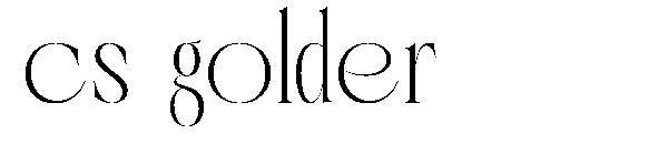 Cs golder字体