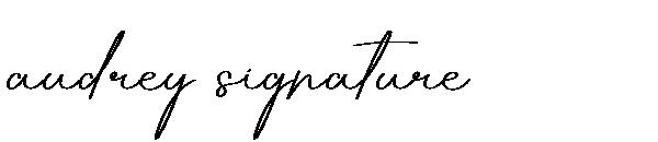 audrey signature