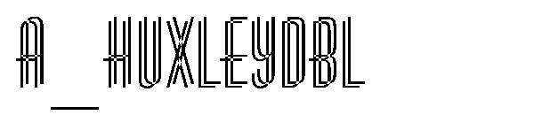 a_HuxleyDbl字体