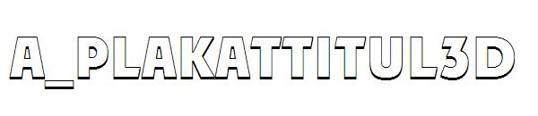 a_PlakatTitul3D字体
